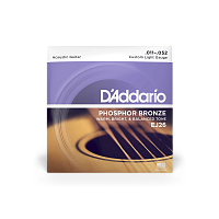 D'ADDARIO EJ26 PHOSPHOR BRONZE CUSTOM LIGHT 11-52