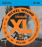 D'ADDARIO EXL110 NICKEL WOUND REGULAR LIGHT 10-46